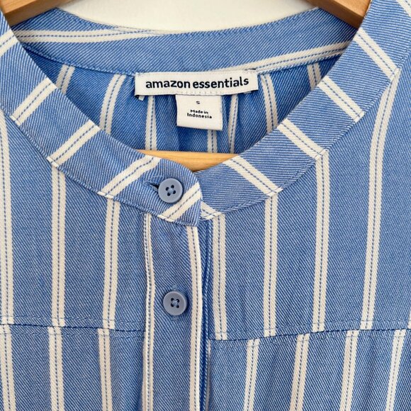 Amazon Essentials Women's Relaxed Fit Half-Sleeve Waisted Midi A-Line Dress - Picture 3 of 4